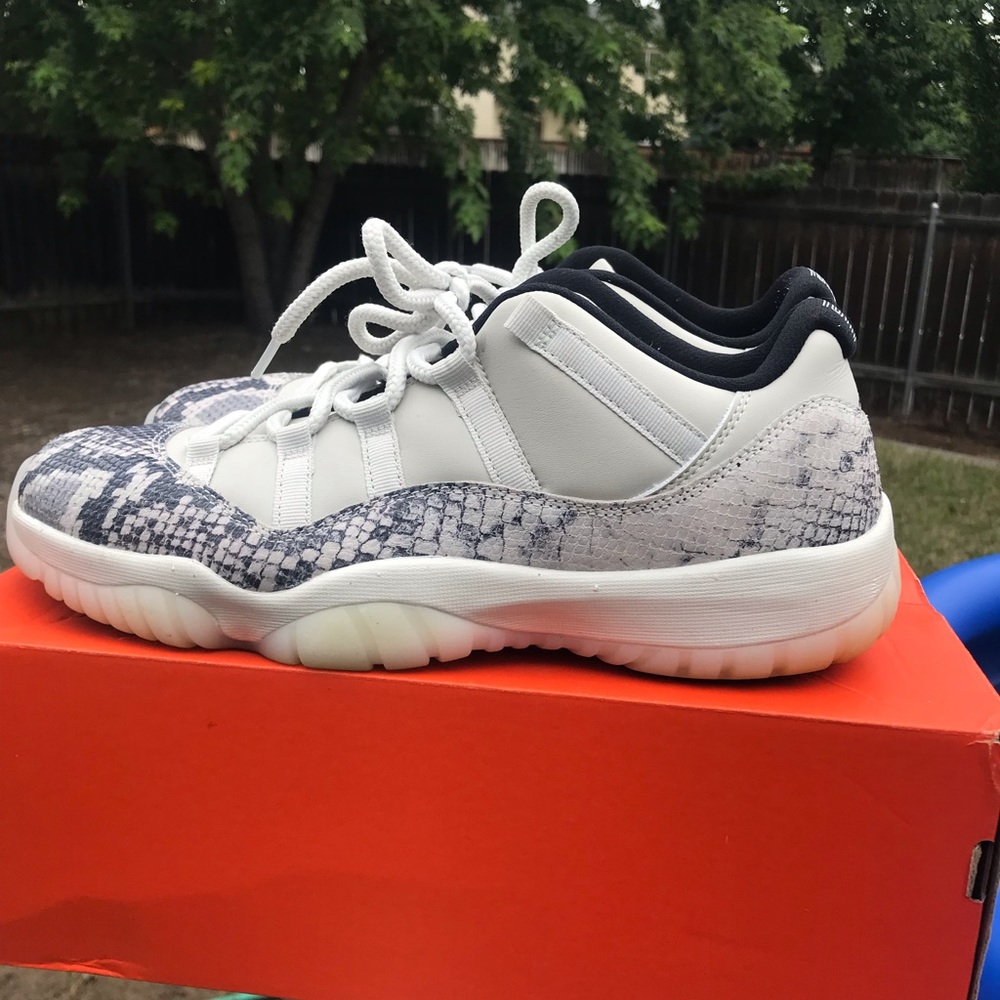 Size 11 snake skin low retro 11